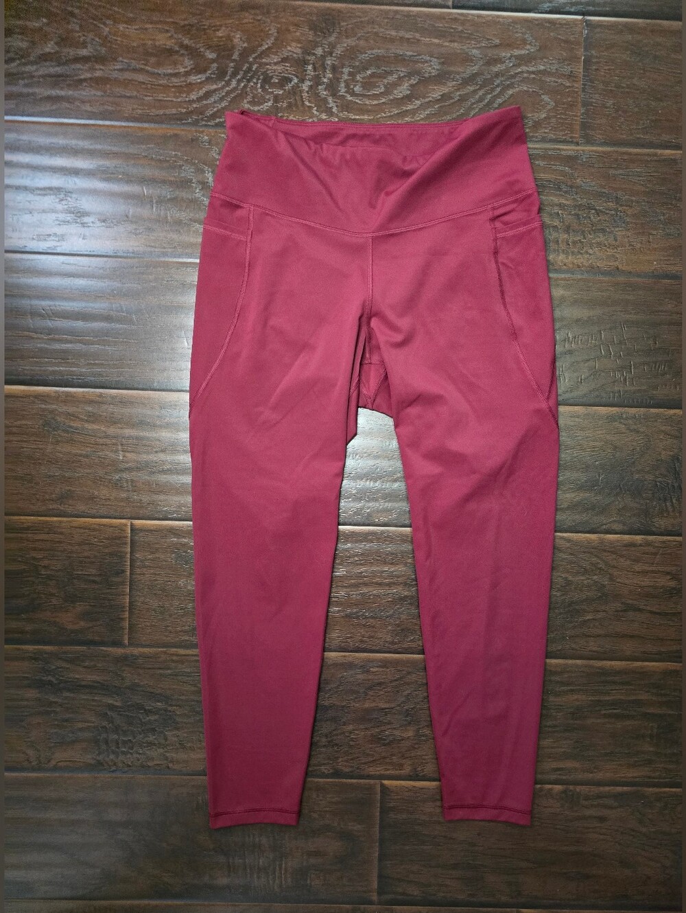 Old Navy Active Womens Go-Dry Elevate Burgundy Red Leggings Large